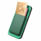 For iPhone 16 Pro Max Retro Magsafe Card Bag PU Back Cover Phone Case(Green) - 3