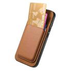 For iPhone 16 Pro Max Retro Magsafe Card Bag PU Back Cover Phone Case(Brown) - 3