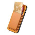 For iPhone Air Retro Magsafe Card Bag PU Back Cover Phone Case(Yellow) - 3