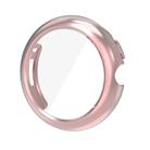 For Google Pixel Watch 3 41mm ENKAY Hat-Prince Full Coverage Electroplated Soft TPU Case with Screen Protection(Pink) - 1