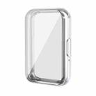 For Samsung Galaxy Fit3 ENKAY Hat-Prince Full Coverage Electroplated Soft TPU Case with Screen Protection(Silver) - 1