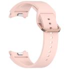 For Samsung Galaxy Watch 6 Classic 47mm Solid Color Colorful Buckle Quick Release Silicone Watch Band(Pink) - 2