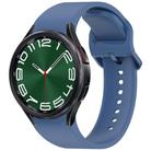 For Samsung Galaxy Watch 6 Classic 47mm Solid Color Colorful Buckle Quick Release Silicone Watch Band(Blue) - 1