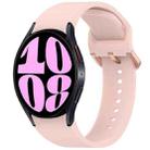 For Samsung Galaxy Watch 6 44mm Solid Color Colorful Buckle Quick Release Silicone Watch Band(Pink) - 1