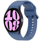 For Samsung Galaxy Watch 6 44mm Solid Color Colorful Buckle Quick Release Silicone Watch Band(Blue) - 1