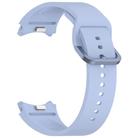 For Samsung Galaxy Watch 6 Classic 43mm Solid Color Colorful Buckle Quick Release Silicone Watch Band(Light Blue) - 2