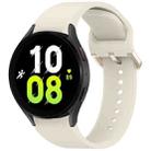 For Samsung Galaxy Watch 5 40 / 44mm Solid Color Colorful Buckle Quick Release Silicone Watch Band(Starlight) - 1