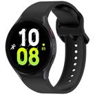 For Samsung Galaxy Watch 5 40 / 44mm Solid Color Colorful Buckle Quick Release Silicone Watch Band(Black) - 1