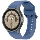 For Samsung Galaxy Watch 5 Pro Solid Color Colorful Buckle Quick Release Silicone Watch Band(Blue) - 1