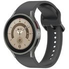 For Samsung Galaxy Watch 5 Pro Solid Color Colorful Buckle Quick Release Silicone Watch Band(Dark Gray) - 1