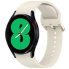 For Samsung Galaxy Watch 4 40 / 44mm Solid Color Colorful Buckle Quick Release Silicone Watch Band(Starlight) - 1