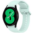 For Samsung Galaxy Watch 4 40 / 44mm Solid Color Colorful Buckle Quick Release Silicone Watch Band(Light Green) - 1