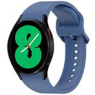 For Samsung Galaxy Watch 4 40 / 44mm Solid Color Colorful Buckle Quick Release Silicone Watch Band(Blue) - 1