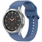 For Samsung Galaxy Watch 4 Classic 46 / 42mm Solid Color Colorful Buckle Quick Release Silicone Watch Band(Blue) - 1