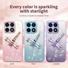 For Xiaomi 14 Pro Gradient Glitter Immortal 3D Dragonfly Holder Plated Phone Case(Purple) - 3