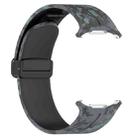 For Samsung Galaxy Watch Ultra 47mm Magnetic Folding Buckle Silicone Watch Band(Camouflage Black) - 3