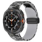 For Samsung Galaxy Watch Ultra 47mm Magnetic Folding Buckle Silicone Watch Band(Camouflage Light Gray) - 1