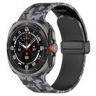 For Samsung Galaxy Watch Ultra 47mm Magnetic Folding Buckle Silicone Watch Band(Camouflage Dark Gray) - 1