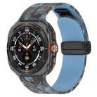 For Samsung Galaxy Watch Ultra 47mm Magnetic Folding Buckle Silicone Watch Band(Camouflage Rock Blue) - 1