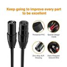 2m XLR Microphone Cable, 4.95 FT XLR Male to XLR Female Balanced 3 Pin Mic Cables, Black - 2