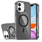 For iPhone 11 Bright Shadow Magsafe Discoloration Phone Case(Black) - 1
