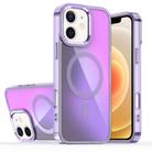 For iPhone 12 Bright Shadow Magsafe Discoloration Phone Case(Purple) - 1