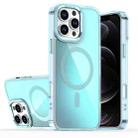 For iPhone 12 Pro Bright Shadow Magsafe Discoloration Phone Case(Blue) - 1