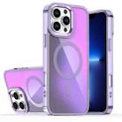 For iPhone 13 Pro Bright Shadow Magsafe Discoloration Phone Case(Purple) - 1