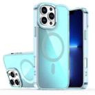 For iPhone 13 Pro Max Bright Shadow Magsafe Discoloration Phone Case(Blue) - 1