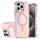 For iPhone 15 Pro Bright Shadow Magsafe Discoloration Phone Case(Pink) - 1