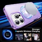 For iPhone 16 Pro Max Frosted Skin Feel MagSafe Holder 360 Full Body Phone Case(Purple) - 2