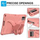 For Lenovo Tab M11 / Xiaoxin Pad 11 2024 Butterfly Bracket EVA Shockproof Tablet Case(Pink Orange) - 2