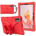 For Lenovo Tab M11 / Xiaoxin Pad 11 2024 Butterfly Bracket EVA Shockproof Tablet Case(Red) - 1