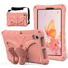 For Lenovo Tab M8 TB-8505F 8.0 / TB-8705N Butterfly Bracket EVA Shockproof Tablet Case(Pink Orange) - 1