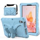 For Lenovo Tab M8 TB-8505F 8.0 / TB-8705N Butterfly Bracket EVA Shockproof Tablet Case(Light Blue) - 1