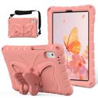 For Lenovo Tab M9 TB-310XU 2023 Butterfly Bracket EVA Shockproof Tablet Case(Pink Orange) - 1