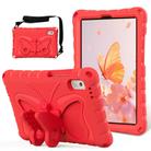 For Lenovo Tab M9 TB-310XU 2023 Butterfly Bracket EVA Shockproof Tablet Case(Red) - 1