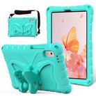 For Lenovo Tab M9 TB-310XU 2023 Butterfly Bracket EVA Shockproof Tablet Case(Mint Green) - 1