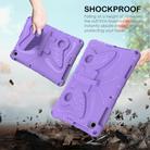 For Lenovo Tab M10 HD TB-328 10.1 Butterfly Bracket EVA Shockproof Tablet Case(Light Purple) - 3