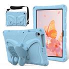 For Lenovo Tab M10 HD TB-328 10.1 Butterfly Bracket EVA Shockproof Tablet Case(Light Blue) - 1