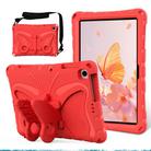 For Lenovo Tab M10 HD TB-328 10.1 Butterfly Bracket EVA Shockproof Tablet Case(Red) - 1