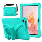 For Lenovo Tab M10 HD TB-328 10.1 Butterfly Bracket EVA Shockproof Tablet Case(Mint Green) - 1