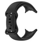 For Google Pixel Watch 3 45mm Butterfly Color Buckle Silicone Watch Band, Size: S(Black) - 2