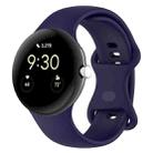 For Google Pixel Watch 3 45mm Butterfly Color Buckle Silicone Watch Band, Size: S(Blue) - 1