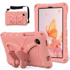 For Xiaomi Redmi Pad SE 8.7 2024 Butterfly Bracket EVA Shockproof Tablet Case(Pink Orange) - 1