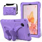 For Xiaomi Redmi Pad SE 8.7 2024 Butterfly Bracket EVA Shockproof Tablet Case(Light Purple) - 1