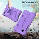 For Xiaomi Redmi Pad SE 8.7 2024 Butterfly Bracket EVA Shockproof Tablet Case(Light Purple) - 3
