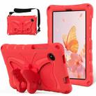 For Xiaomi Redmi Pad SE 8.7 2024 Butterfly Bracket EVA Shockproof Tablet Case(Red) - 1