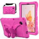 For Xiaomi Redmi Pad SE 8.7 2024 Butterfly Bracket EVA Shockproof Tablet Case(Rose Red) - 1