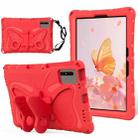 For Xiaomi Pad 5 11 2022 Butterfly Bracket EVA Shockproof Tablet Case(Red) - 1